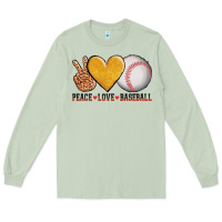 Matcha peace love baseball Long Sleeve Tee - AdoDesignShop
