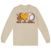 Mushroom peace love baseball Long Sleeve Tee - AdoDesignShop