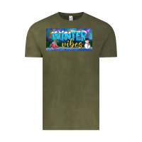 Vintage Olive winter vibes license plate Vintage Tee - BundleAndBundleShop