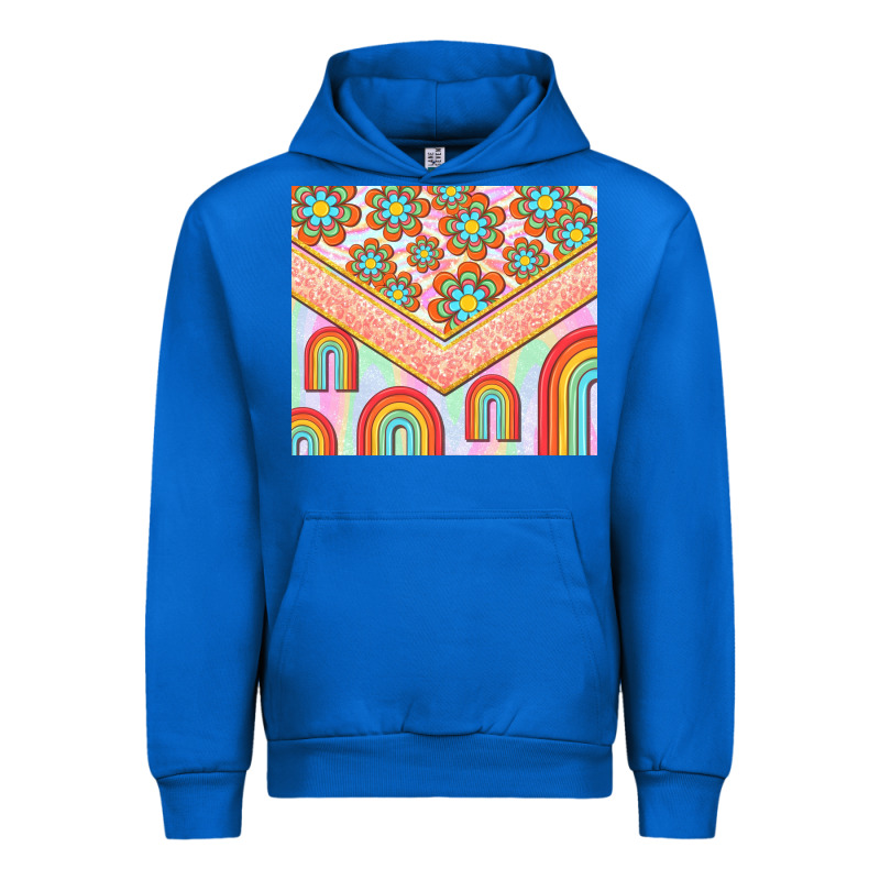 Hippie Rainbow And Daisy Urban Hoodie by TumblerDesignByShophia | Teevron