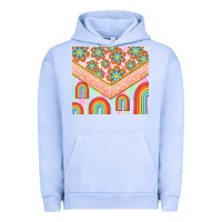 Pigment Grape Ice hippie rainbow and daisy Urban Hoodie - TumblerDesignByShophia