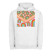Pigment Lunar Rock hippie rainbow and daisy Urban Hoodie - TumblerDesignByShophia