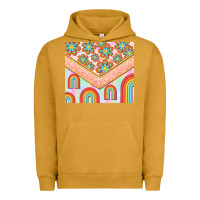 Pigment Peanut Butter hippie rainbow and daisy Urban Hoodie - TumblerDesignByShophia