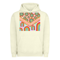 Pigment Pistachio hippie rainbow and daisy Urban Hoodie - TumblerDesignByShophia