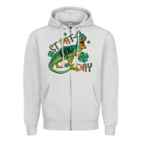 Dove Grey st patrex day Zipper Hoodie - MaliasSmallBusiness