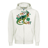 Oatmeal Heather st patrex day Zipper Hoodie - MaliasSmallBusiness