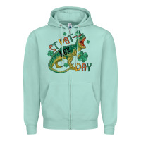 Seafoam st patrex day Zipper Hoodie - MaliasSmallBusiness