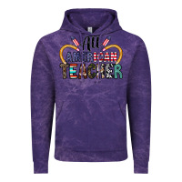 Cloud Purple all american teacher Vintage Hoodie - CowhideDigitalArt