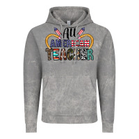 Cloud Rock all american teacher Vintage Hoodie - CowhideDigitalArt