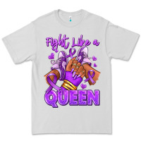 Dove Grey fight like a queen lupus awareness afro girl sneak Premium Tee - RanaPortraitStore
