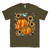 Army Green sunflowers, pumpkin, cowhide, serape Classic Tee - JahusDesignShop
