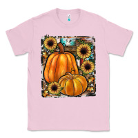 Bubblegum Pink sunflowers, pumpkin, cowhide, serape Classic Tee - JahusDesignShop