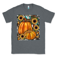 Charcoal Heather sunflowers, pumpkin, cowhide, serape Classic Tee - JahusDesignShop