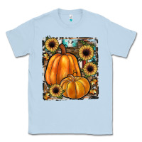 Dusty Blue sunflowers, pumpkin, cowhide, serape Classic Tee - JahusDesignShop