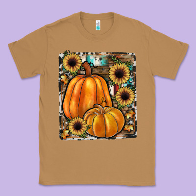 Sunflowers, Pumpkin, Cowhide, Serape Classic Tee Designed By Jahusdesignshop
