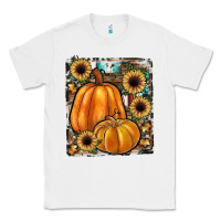 White sunflowers, pumpkin, cowhide, serape Classic Tee - JahusDesignShop