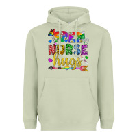 Matcha Free Nurse Hugs Pride LGBTQ+ Heavyweight Hoodie - BundleAndBundleShop