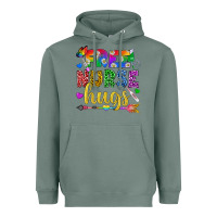 Sage Free Nurse Hugs Pride LGBTQ+ Heavyweight Hoodie - BundleAndBundleShop