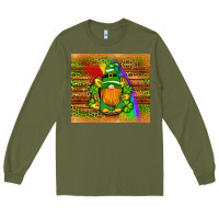 Army Green st patricks gnomes rainbow Long Sleeve Tee - Artiststas