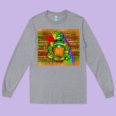 St Patricks Gnomes Rainbow Long Sleeve Tee Designed By Artiststas