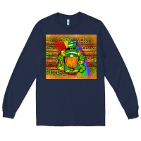 Navy st patricks gnomes rainbow Long Sleeve Tee - Artiststas