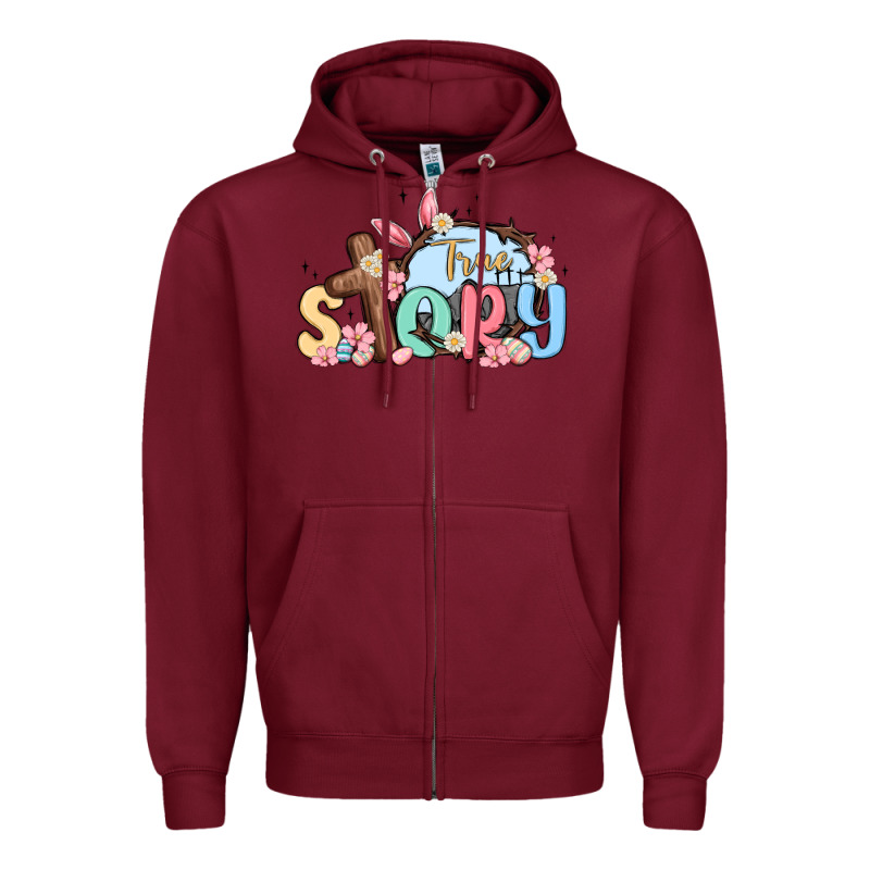 True Story Easter Zipper Hoodie by MaliasSmallBusiness | Teevron