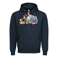 Navy true story easter Zipper Hoodie - MaliasSmallBusiness