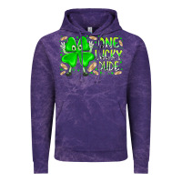 Cloud Purple one lucky dude Vintage Hoodie - RacoonDesign