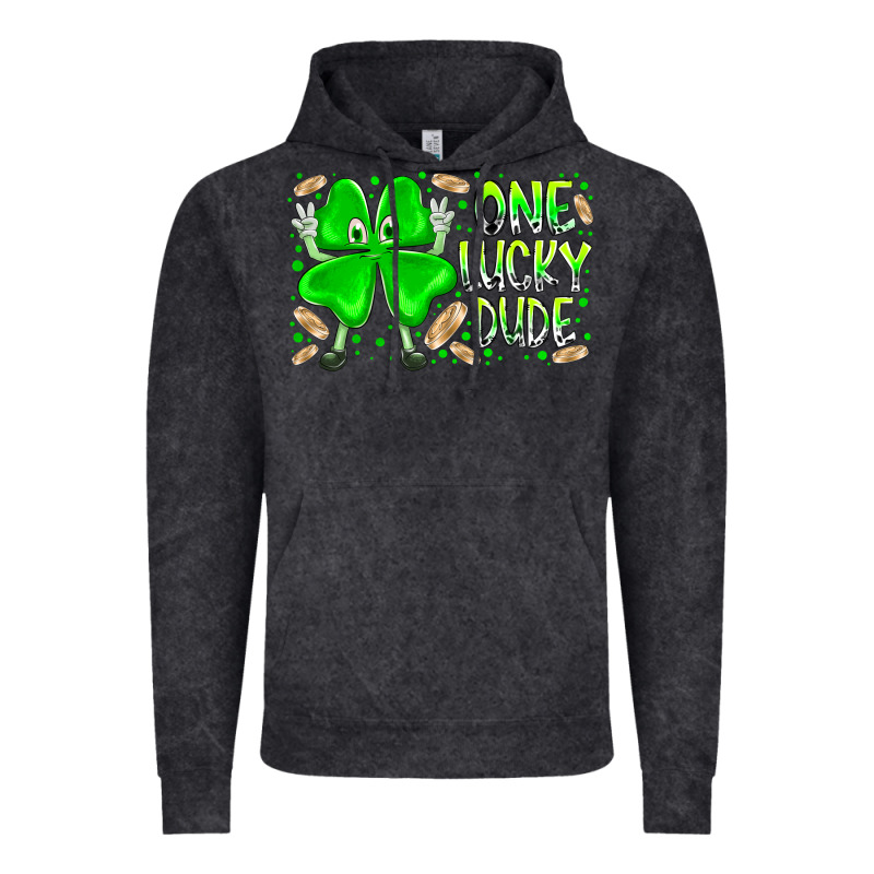 One Lucky Dude Vintage Hoodie by RacoonDesign | Teevron