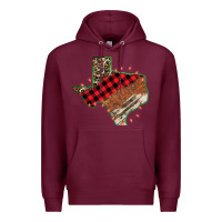 Burgundy Christmas Texas Premium Hoodie - Bettercallsaul