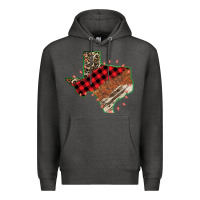 Charcoal Heather Christmas Texas Premium Hoodie - Bettercallsaul