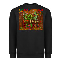 Black feliz navidad cactus Heavyweight Sweatshirt - JahusDesignShop