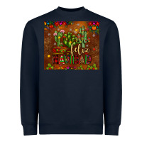 Navy feliz navidad cactus Heavyweight Sweatshirt - JahusDesignShop