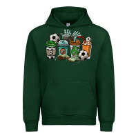 Forest Green Soccer coffee cups Urban Hoodie - HowdyJamesFarm