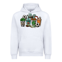 White Soccer coffee cups Urban Hoodie - HowdyJamesFarm