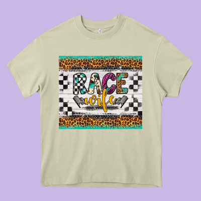 Race Wife Heavy Core Tee Designed By Artiststas