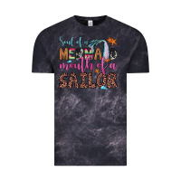 Cloud Black soul of a mermaid mouth of a sailor Vintage Tee - JahusDesignShop