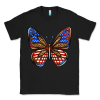 Black 4th of july butterfly Classic Tee - BundleAndBundleShop