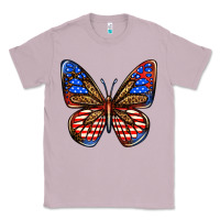 Lilac 4th of july butterfly Classic Tee - BundleAndBundleShop