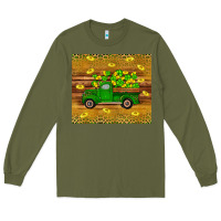 Army Green St Patricks day truck Long Sleeve Tee - Artiststas