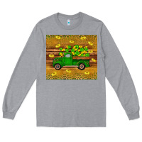 Heather Grey St Patricks day truck Long Sleeve Tee - Artiststas