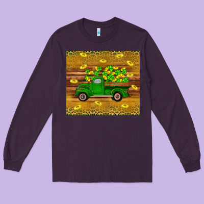 St Patricks Day Truck Long Sleeve Tee Designed By Artiststas