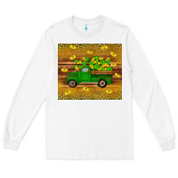 White St Patricks day truck Long Sleeve Tee - Artiststas
