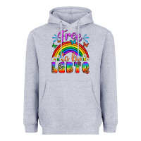 Heather Grey Western Free To Be Lgbtq Heavyweight Hoodie - BundleAndBundleShop