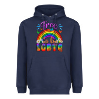 Navy Western Free To Be Lgbtq Heavyweight Hoodie - BundleAndBundleShop