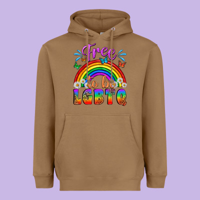 Western Free To Be Lgbtq Heavyweight Hoodie Designed By Bundleandbundleshop