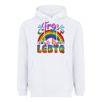 White Western Free To Be Lgbtq Heavyweight Hoodie - BundleAndBundleShop