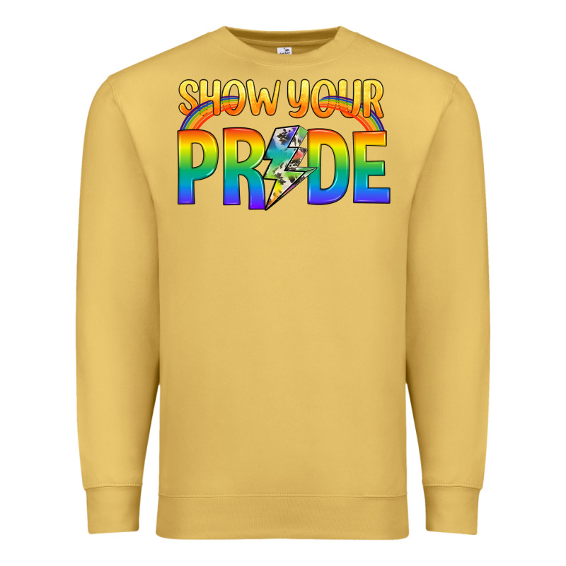 Lgbtq Show Your Pride With Rainbow Premium Sweatshirt by BundleAndBundleShop | Teevron