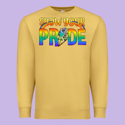 Lgbtq Show Your Pride With Rainbow Premium Sweatshirt Designed By Bundleandbundleshop
