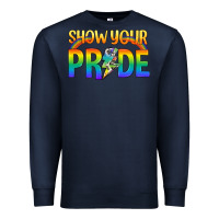 Navy Lgbtq Show Your Pride With Rainbow Premium Sweatshirt - BundleAndBundleShop